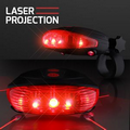 Red Laser Tail Light w/Bike Lane Projection - Blank